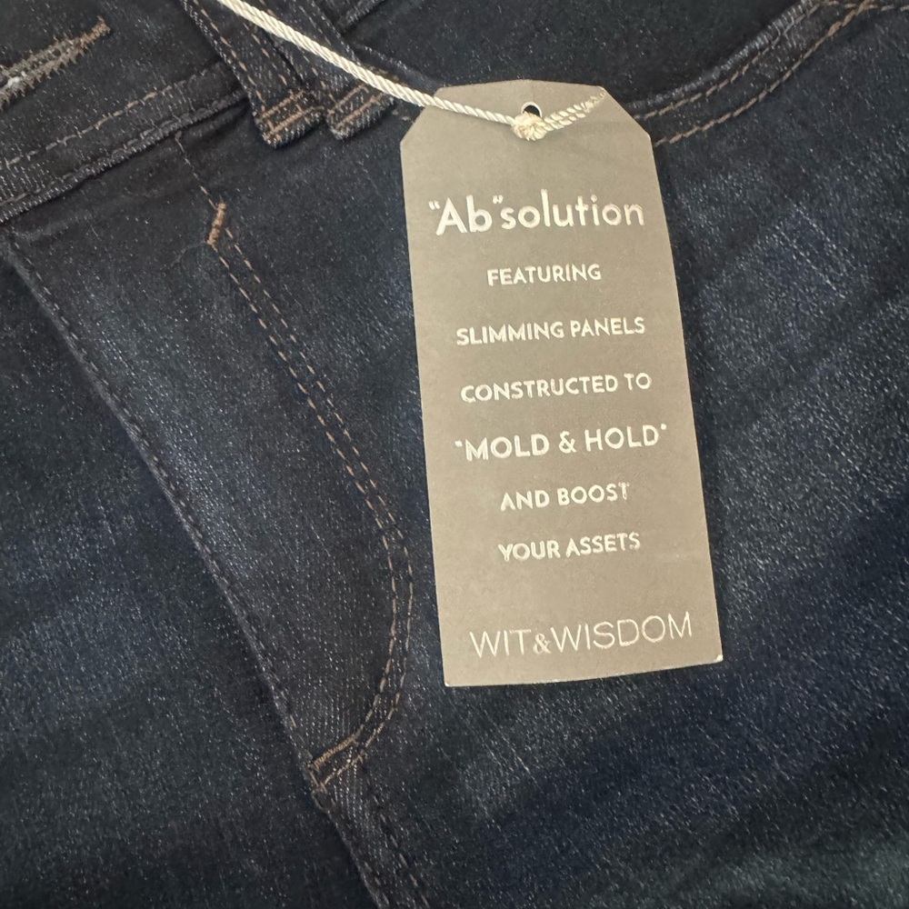 Wit & Wisdom Women's Deep Indigo Boot Cut Jeans- flattering fit (from Nordstrom) - Picture 11 of 11